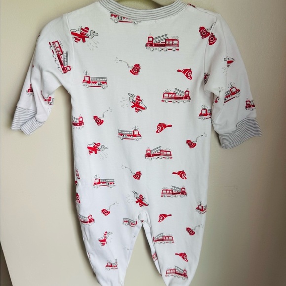 Kissy Kissy Firefighter Theme Pajamas Size 6-9M - Picture 5 of 5